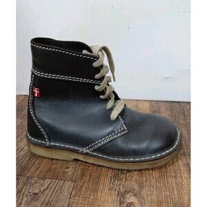 Duckfeet Faborg Brown Leather Boots Womens 8.5 EU 39 Lace Up Crepe Sole